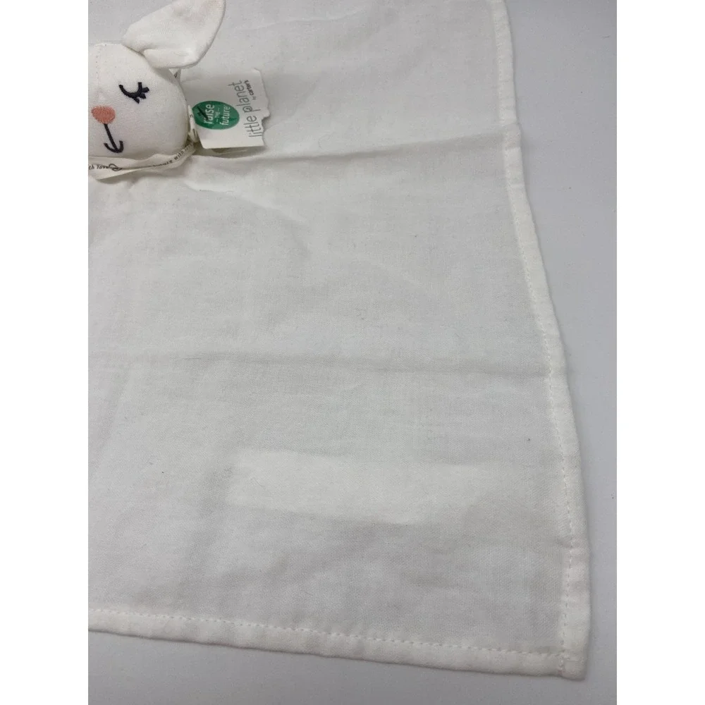 NWT‎ Carter's Little Planet Lovey Baby Organic Cotton Bunny Muslin Plush Blanket